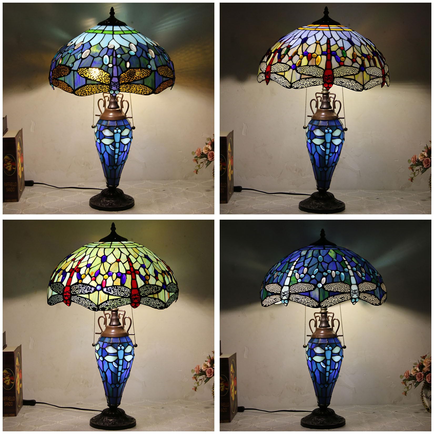 トンボステンドグラス ランプ 2灯用 【公式通販】